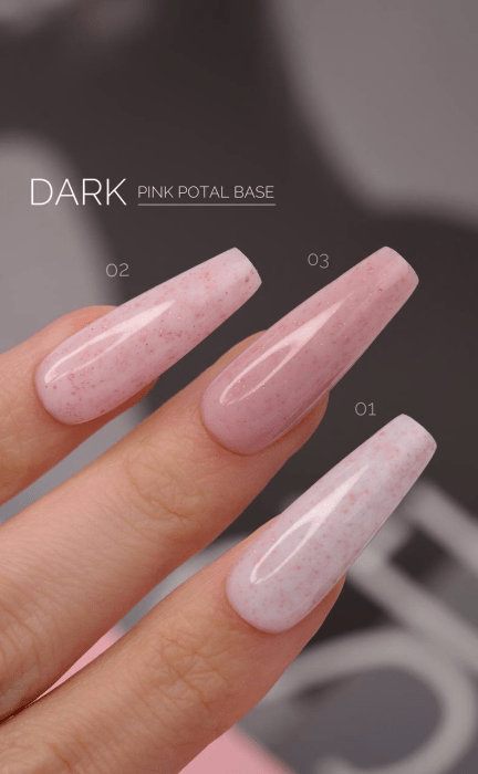 DARK PRO BASE PINK POTAL 3, 15ML - LEST NAILS