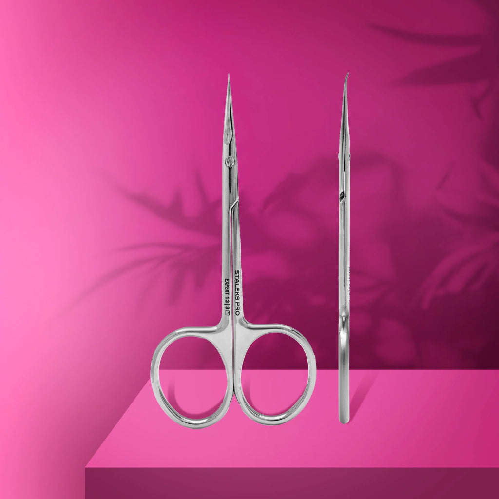 Ciseaux Professionnels Avec Le Crochet À Cuticules pour gauchers EXPERT 13 TYPE 3 - LEST NAILS