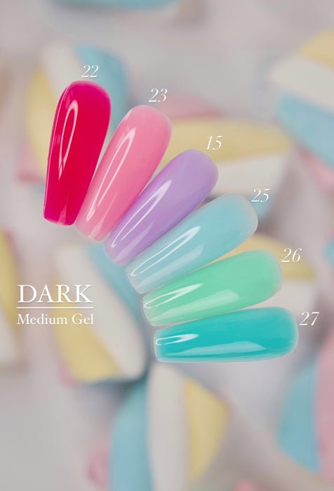 DARK MEDIUM GEL 23, 15ML - LEST NAILS