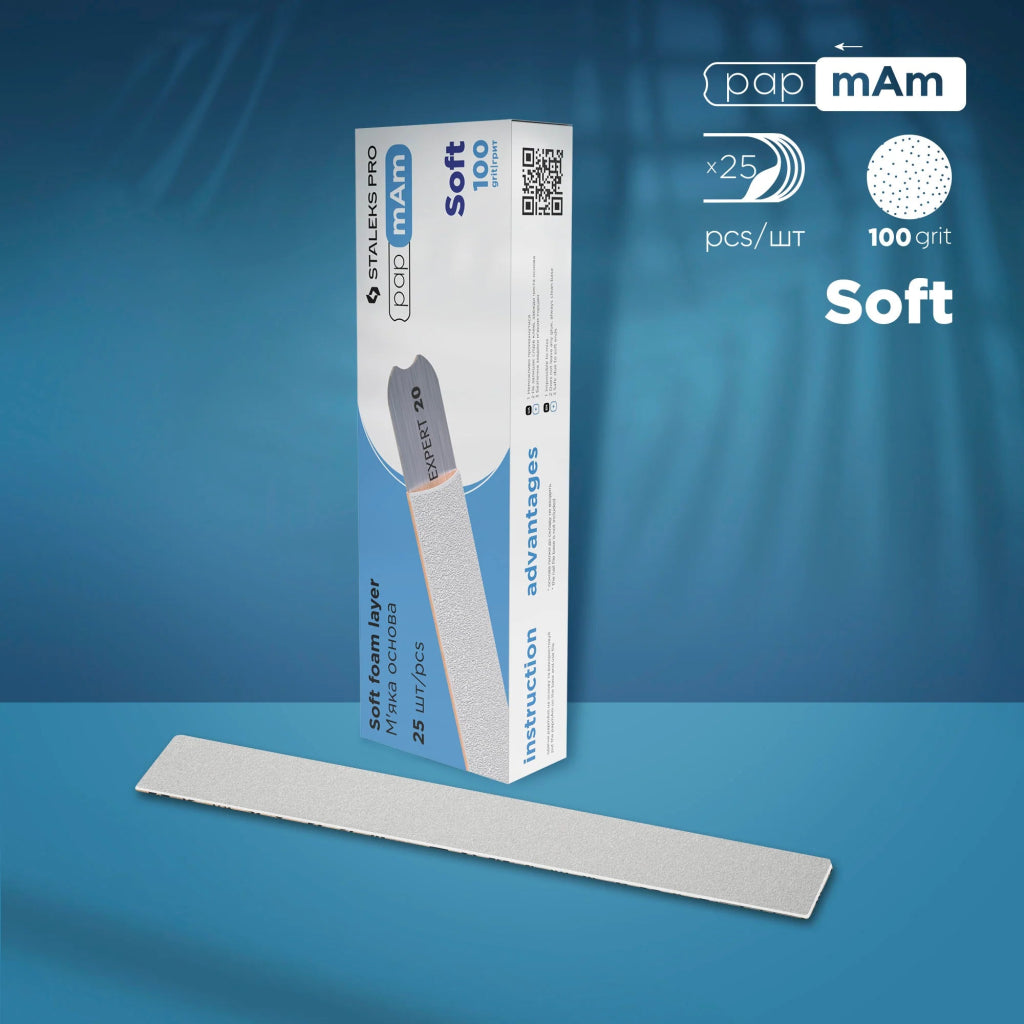 Embouts interchangeables papmAm pour lime droite (sur mousse souple) EXPERT 20 (25 pcs) - LEST NAILS