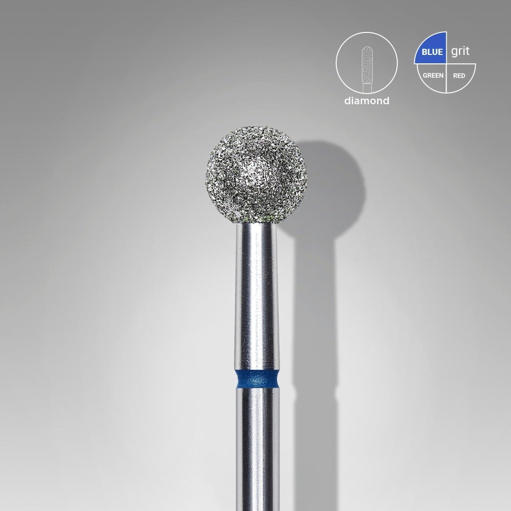 Foret À Ongles Diamanté, « Boule », Bleu, Diamètre De La Tête 5 Mm - LEST NAILS