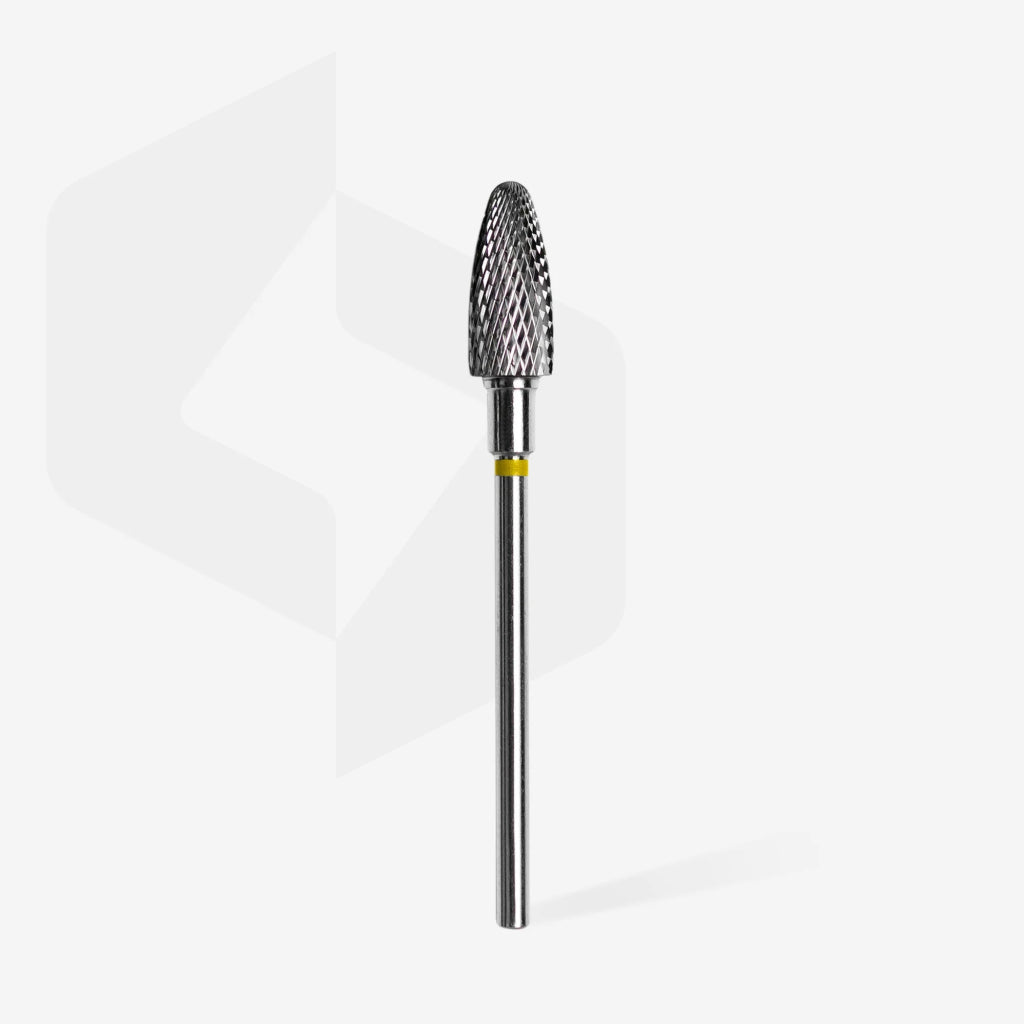 Foret À Ongles En Carbure, « Maïs », jaune, Diamètre Tête 6 Mm / Partie Active 14 Mm - LEST NAILS