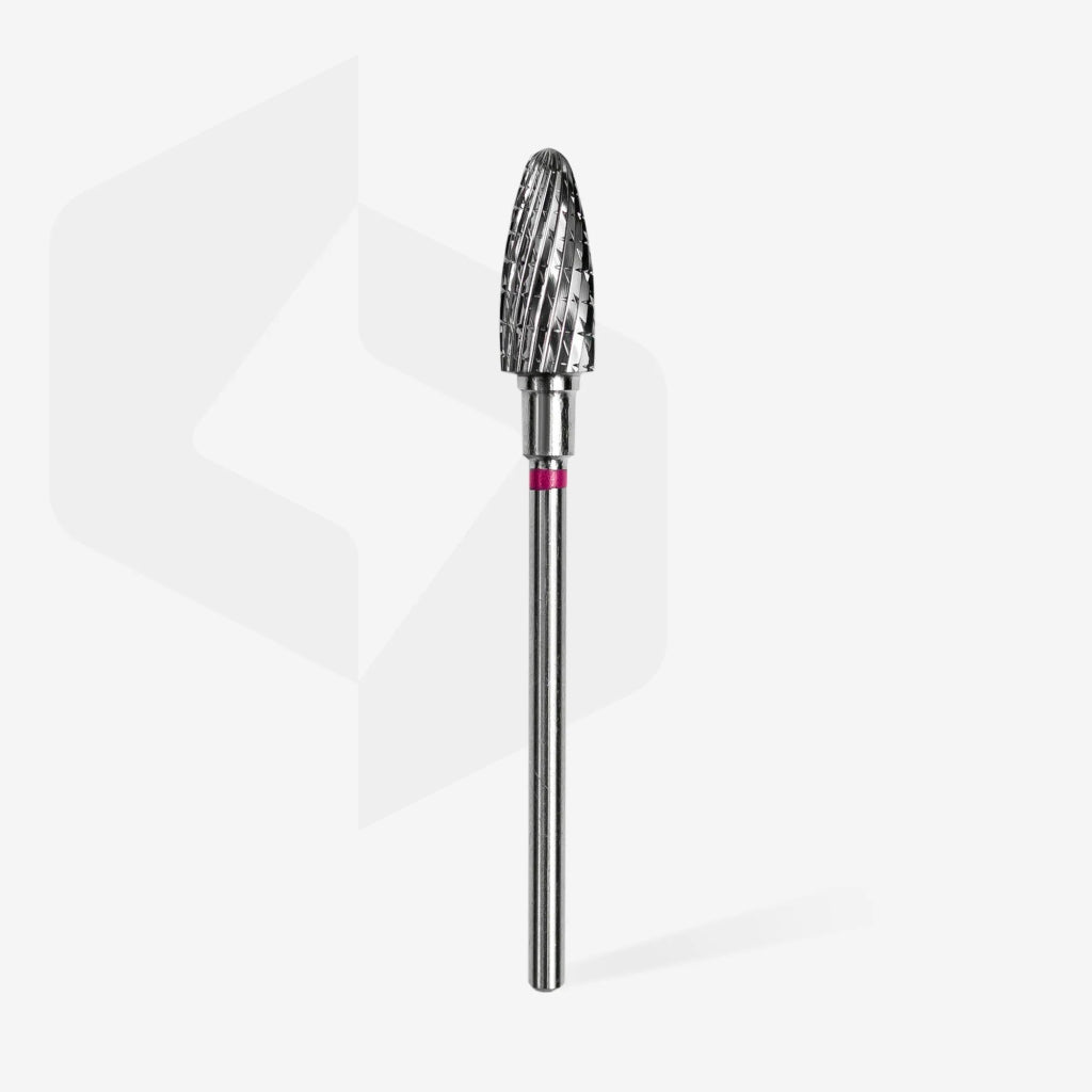 Foret à ongles en carbure, « maïs », violet, diamètre tête 6 mm / partie active 14 mm - LEST NAILS