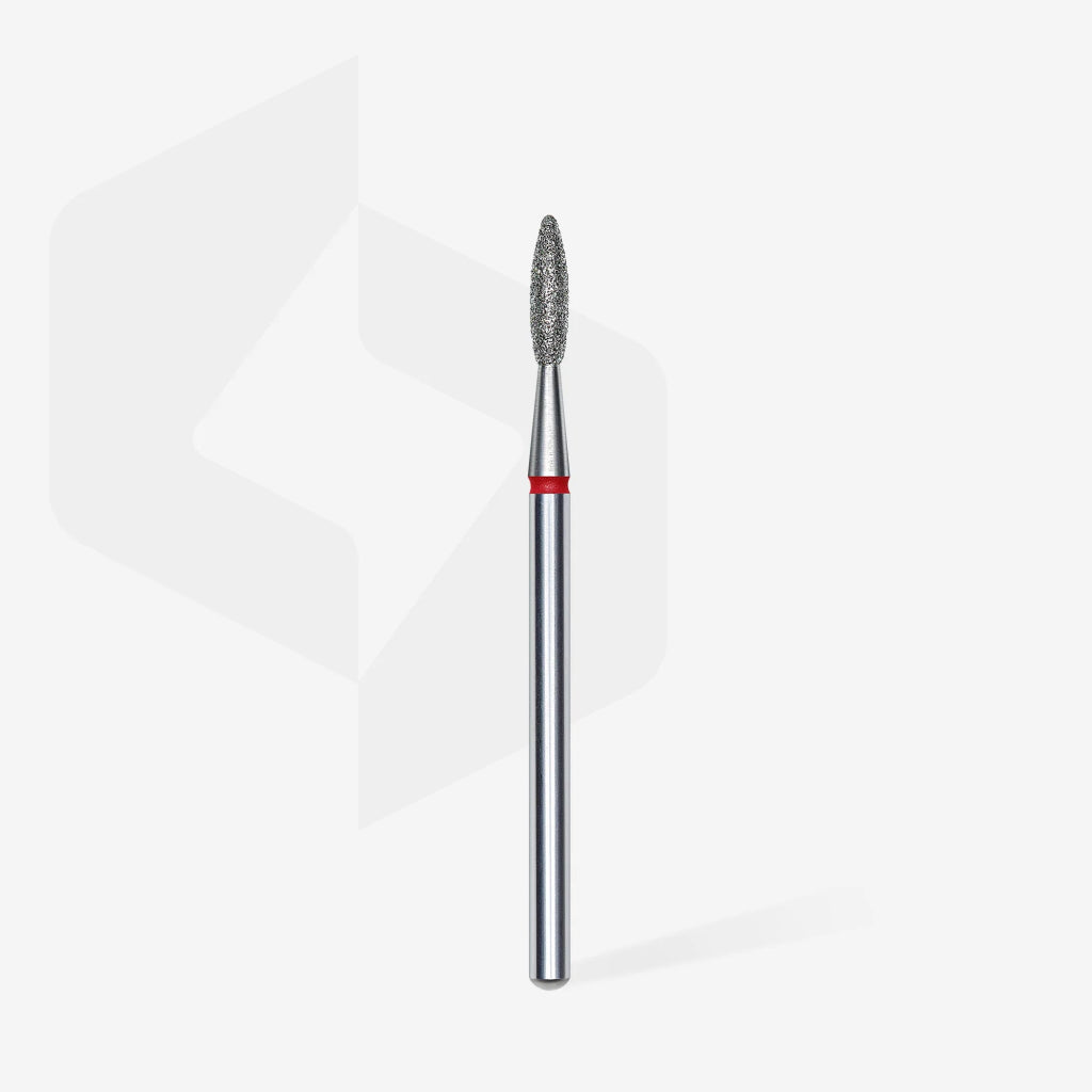 Foret Diamanté « Flamme », Rouge, Diamètre Tête 2.1 Mm, Partie Active 8mm - LEST NAILS