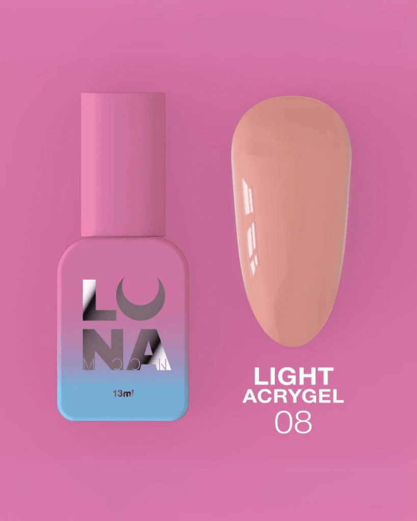 LUNA Light Acrygel No. 8, 13ml - LEST NAILS