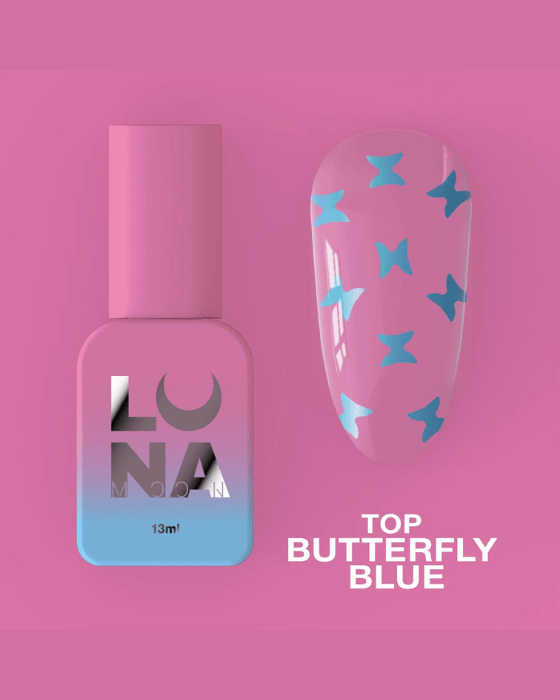 Luna Top Butterfly Blue, 13ml - LEST NAILS