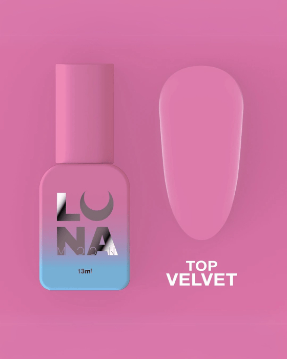Luna Top Matt Velvet, 13ml - LEST NAILS