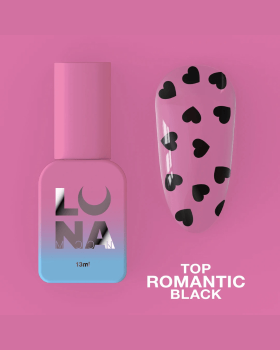 LUNA Top Romantic Black, 13ml - LEST NAILS